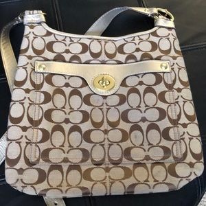 Coach C cloth shoulder bag
